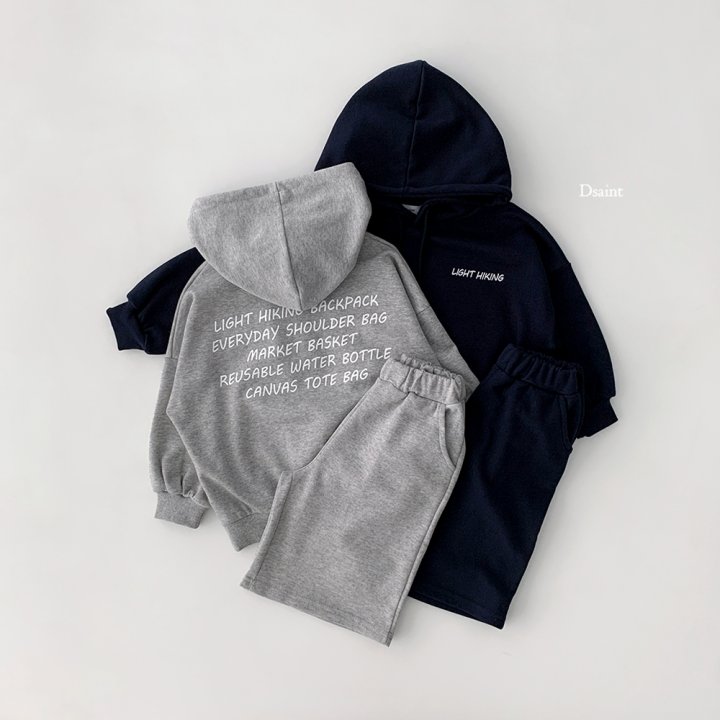 Dsaint - Korean Children Fashion - #fashionkids - Light Hoodie Set - 4
