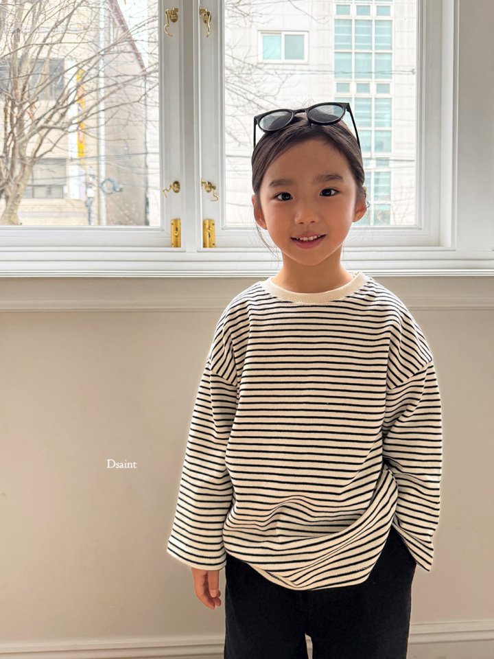 Dsaint - Korean Children Fashion - #kidsstore - Cheeky Stripe Tee - 9