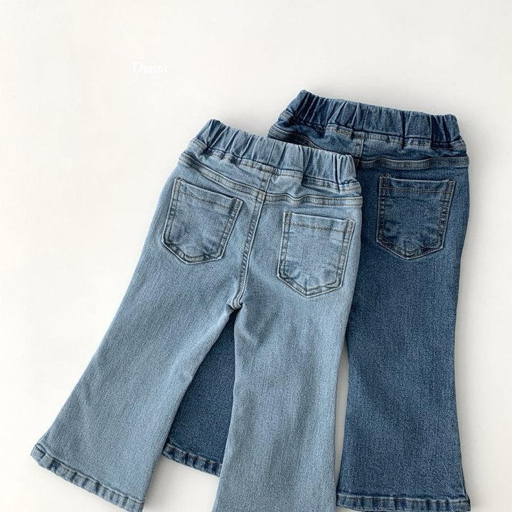 Dsaint - Korean Children Fashion - #kidsstore - Line! Bootcut Denim Pants - 6
