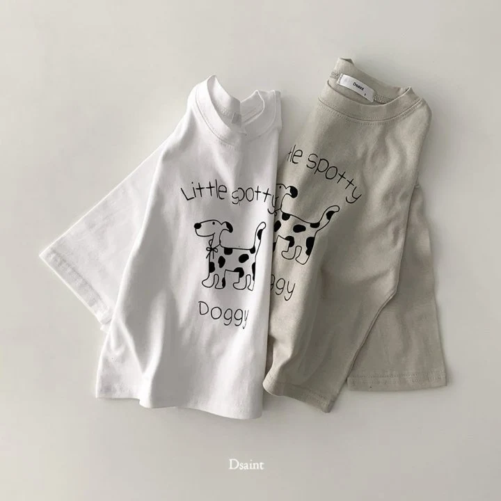 Dsaint - Korean Children Fashion - #kidsshorts - Little Dog Tee - 4