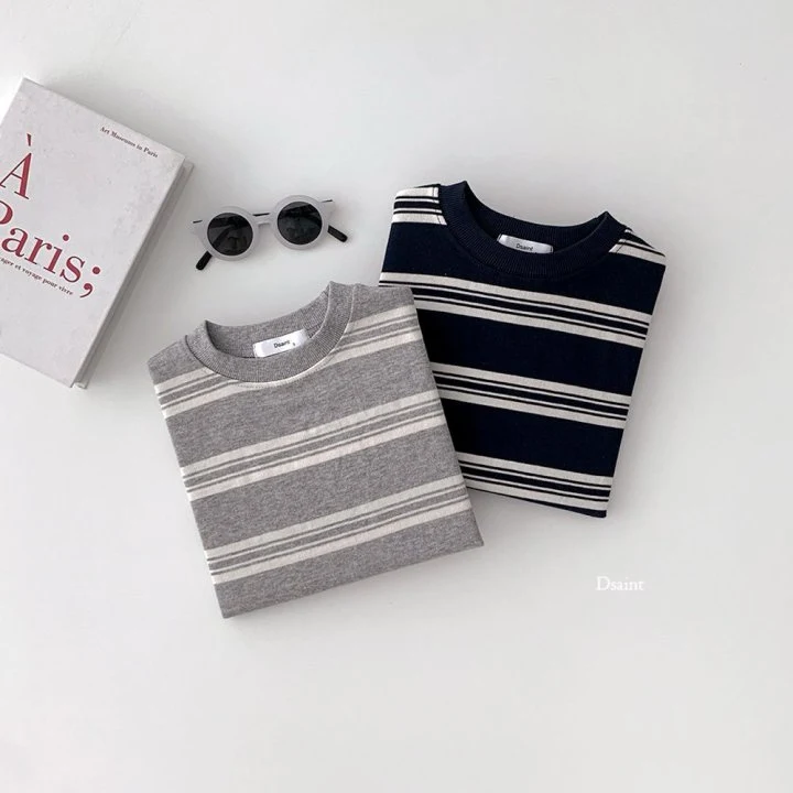 Dsaint - Korean Children Fashion - #kidsstore - Sense Cutline Sweat Tee - 5