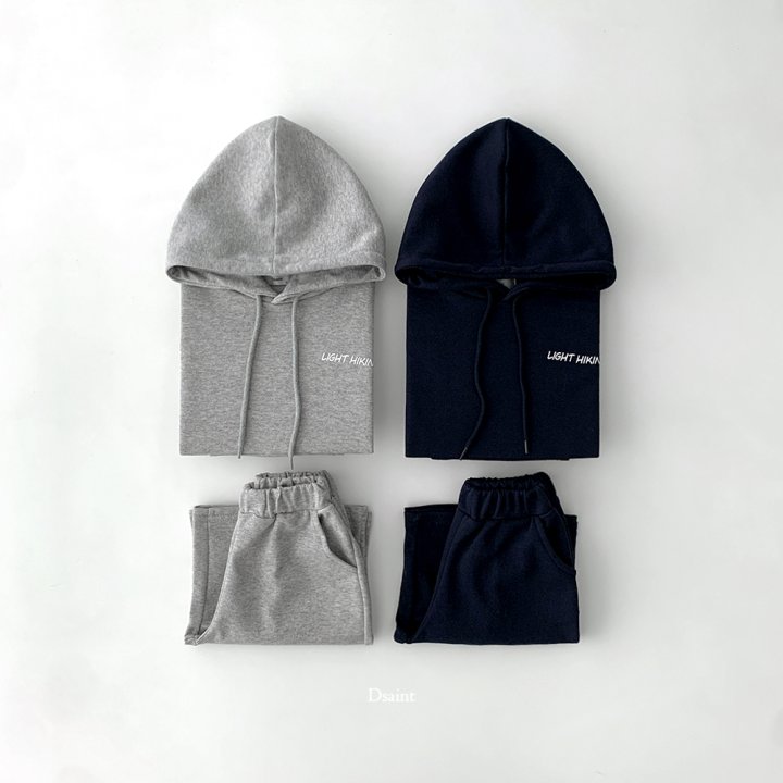 Dsaint - Korean Children Fashion - #kidsstore - Light Hoodie Set - 5