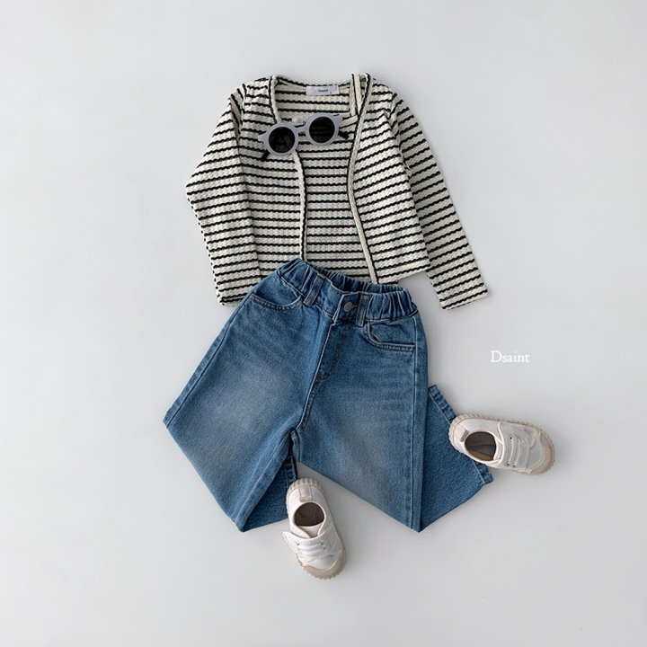 Dsaint - Korean Children Fashion - #kidzfashiontrend - Happy Sleeveless Cardigan Set - 9