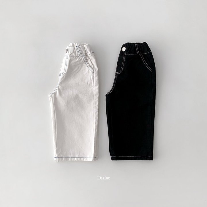 Dsaint - Korean Children Fashion - #littlefashionista - Fit Wide Stitch Pants