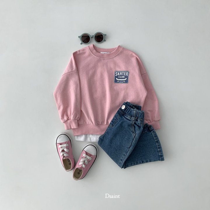Dsaint - Korean Children Fashion - #littlefashionista - Line! Bootcut Denim Pants - 9