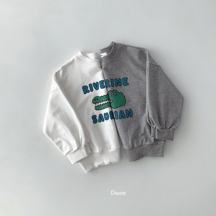 Dsaint - Korean Children Fashion - #littlefashionista - River Crocodile Sweatshirt - 5