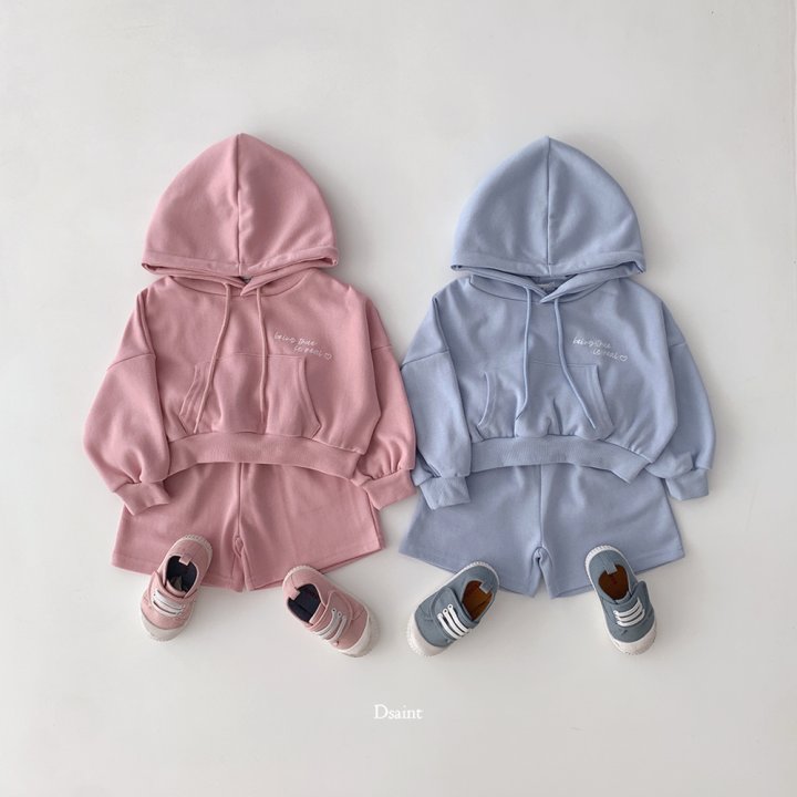 Dsaint - Korean Children Fashion - #littlefashionista - Real Heart Shorts Set - 6