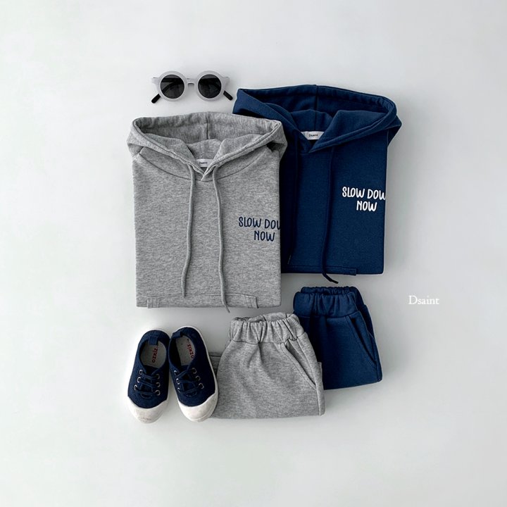 Dsaint - Korean Children Fashion - #littlefashionista - Slow Down Hoodie Set - 5