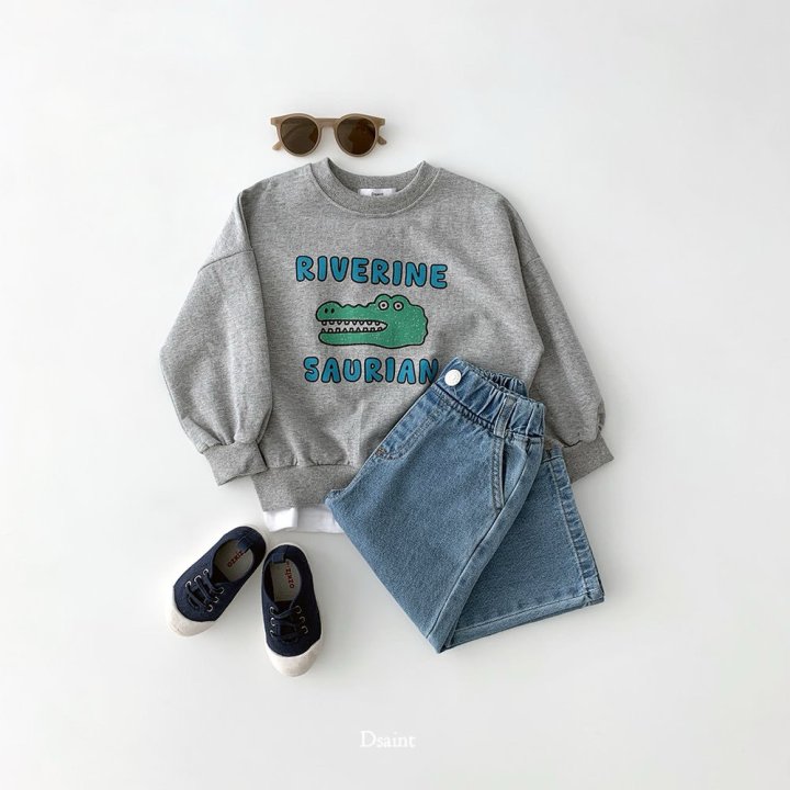Dsaint - Korean Children Fashion - #minifashionista - River Crocodile Sweatshirt - 7