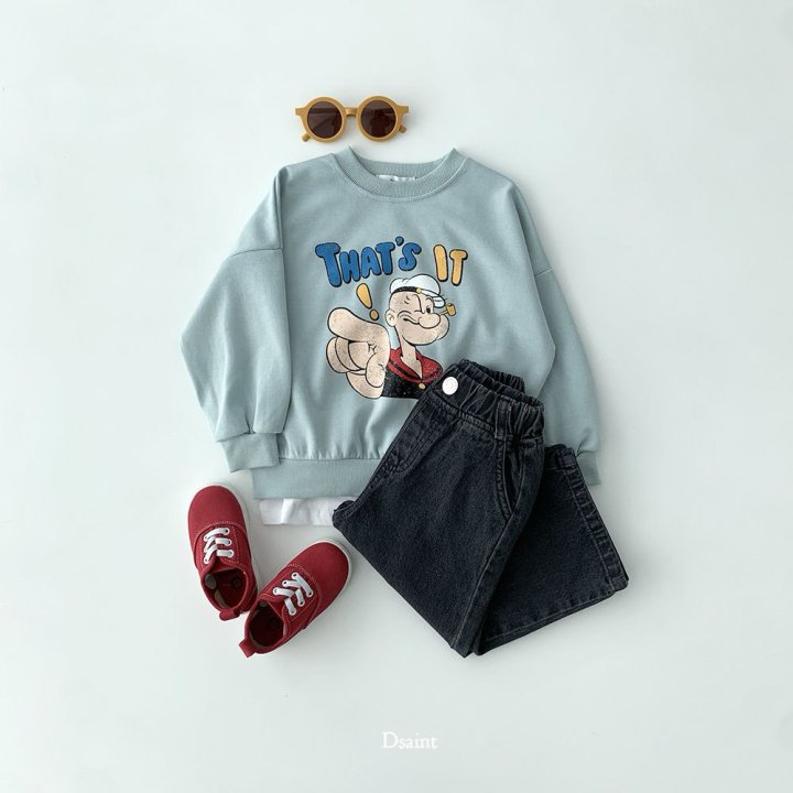 Dsaint - Korean Children Fashion - #minifashionista - That's! Popeye Sweatshirt - 6