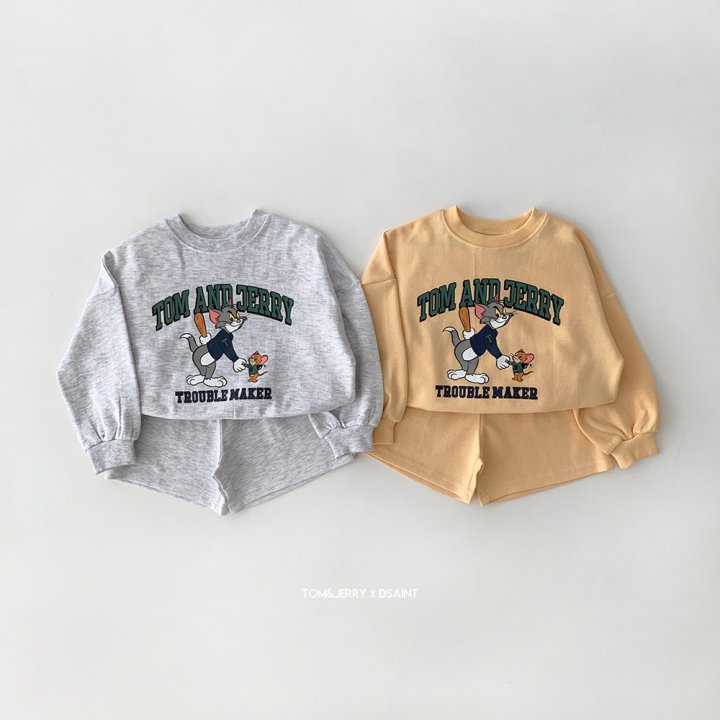 Dsaint - Korean Children Fashion - #minifashionista - Trouble Tom Shorts Set