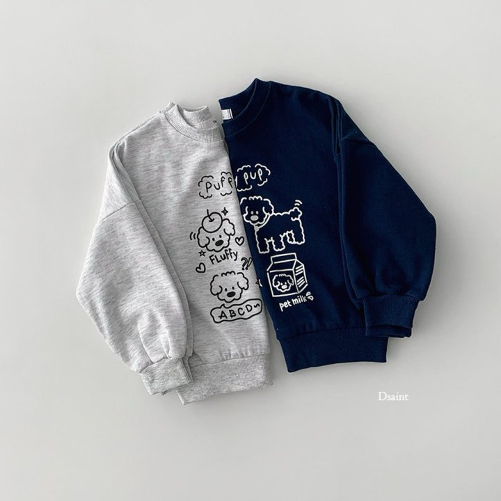Dsaint - Korean Children Fashion - #prettylittlegirls - Puppy Pub Sweatshirt - 2