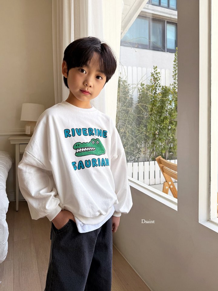 Dsaint - Korean Children Fashion - #prettylittlegirls - River Crocodile Sweatshirt - 8