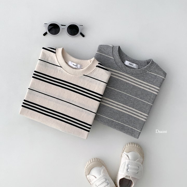 Dsaint - Korean Children Fashion - #prettylittlegirls - Simple Stripe Sweatshirt - 6