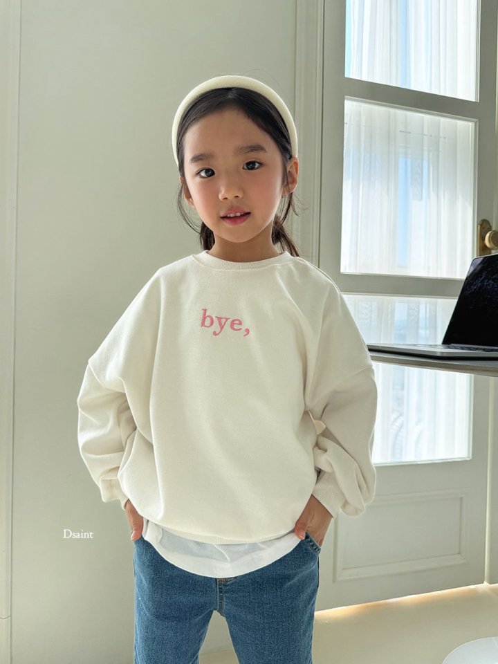 Dsaint - Korean Children Fashion - #stylishchildhood - Bye Sweatshirt - 10