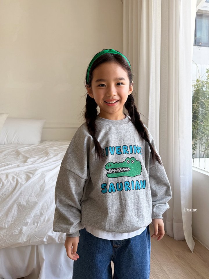 Dsaint - Korean Children Fashion - #todddlerfashion - River Crocodile Sweatshirt - 9