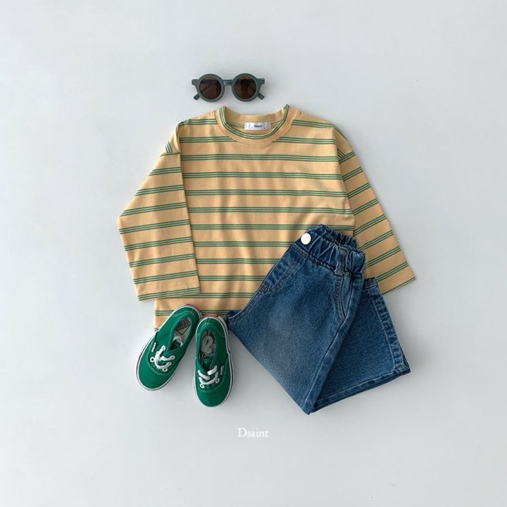 Dsaint - Korean Children Fashion - #todddlerfashion - Three Stripe Tee - 7