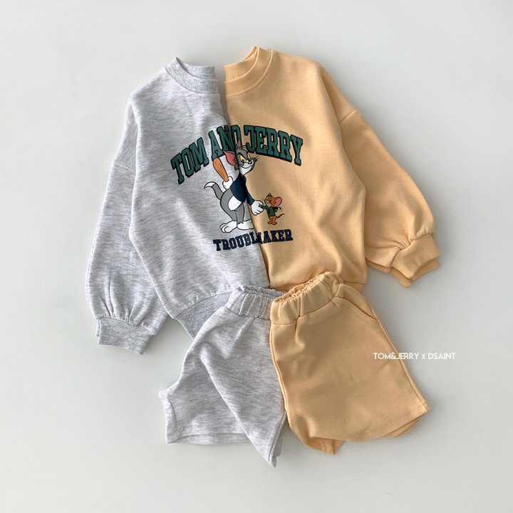 Dsaint - Korean Children Fashion - #todddlerfashion - Trouble Tom Shorts Set - 3