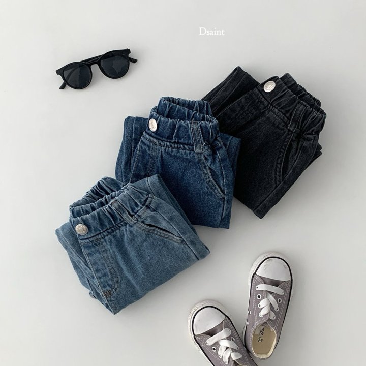 Dsaint - Korean Children Fashion - #toddlerclothing - Mild Wide Denim Pants - 7