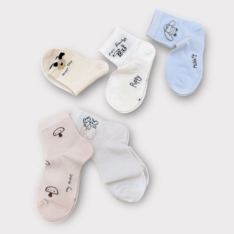 Dudie - Korean Children Fashion - #Kfashion4kids - Burtz (set of 5) - 3