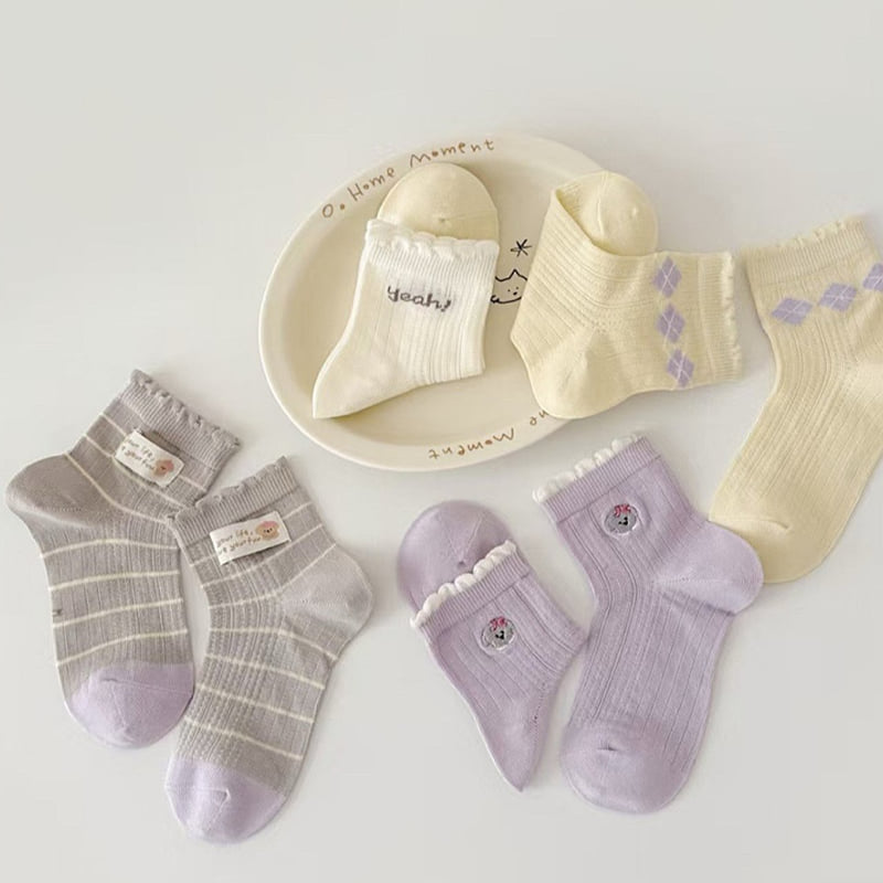 Dudie - Korean Children Fashion - #childrensboutique - Yeppi Set (set of 4) - 7