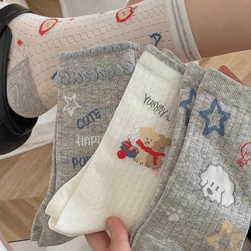 Dudie - Korean Children Fashion - #fashionkids - Star Bear Set (set of 4) - 12