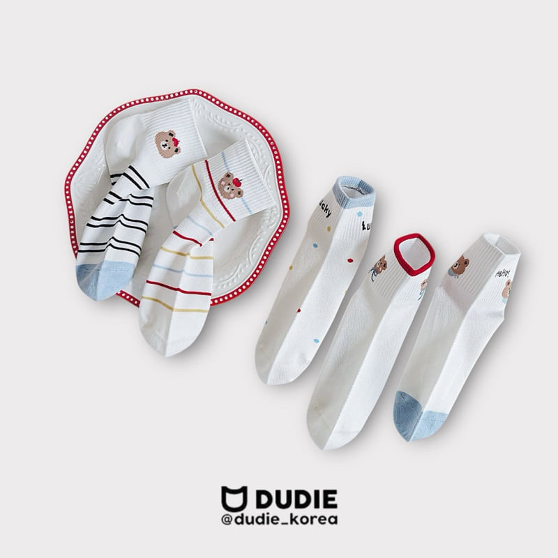 Dudie - Korean Children Fashion - #fashionkids - Hello Lucky Set (set of 5) - 5