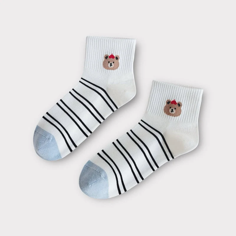Dudie - Korean Children Fashion - #kidsshorts - Hello Lucky Set (set of 5) - 6
