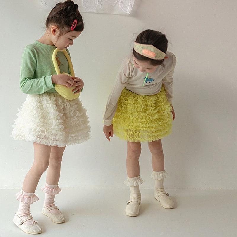 Dudie - Korean Children Fashion - #kidzfashiontrend - Cancan Set (set of 4) - 11