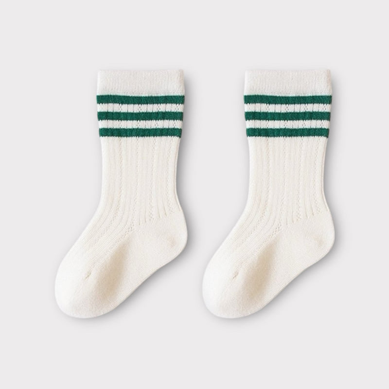 Dudie - Korean Children Fashion - #magicofchildhood - Three Line Socks Set (set of 4) - 7