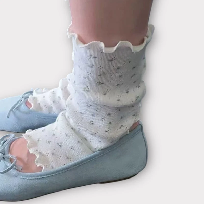 Dudie - Korean Children Fashion - #littlefashionista - Spring Spring Knee Socks - 4