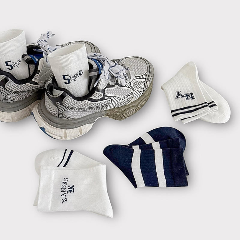Dudie - Korean Children Fashion - #toddlerclothing - Kansas Set (set of 4) - 4