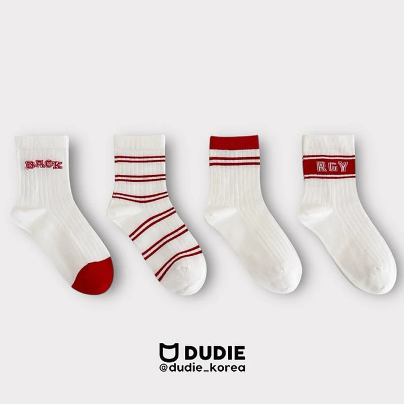 Dudie - Korean Children Fashion - #stylishchildhood - RGY Set (set of 4)