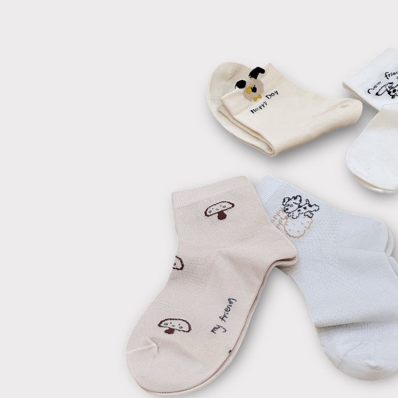 Dudie - Korean Children Fashion - #toddlerclothing - Burtz (set of 5) - 9