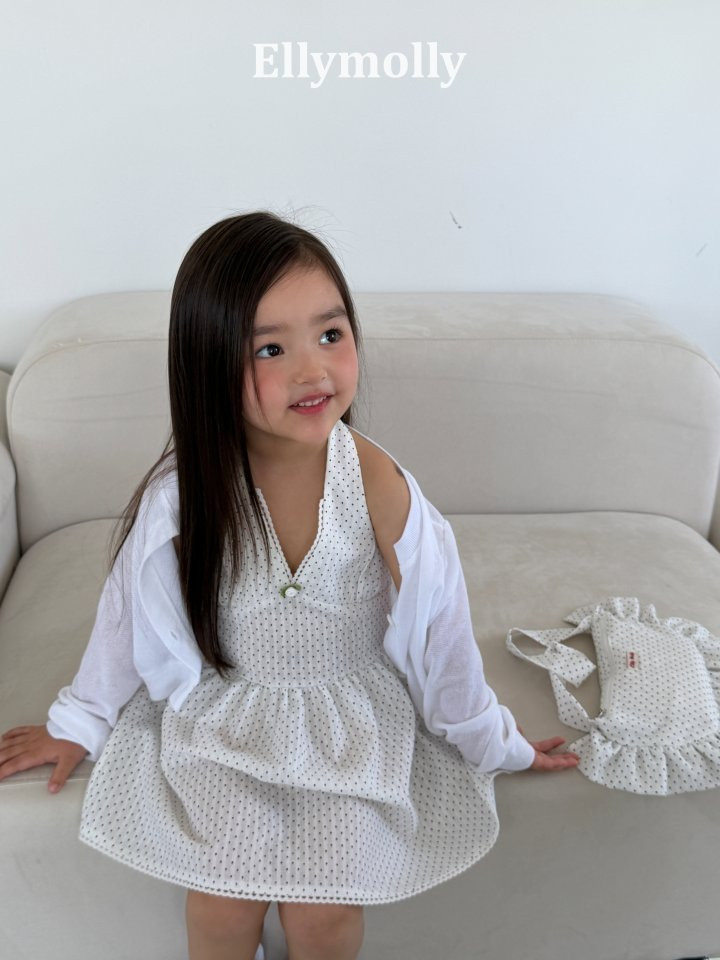 Ellymolly - Korean Children Fashion - #Kfashion4kids - Dot Halter One-piece - 7