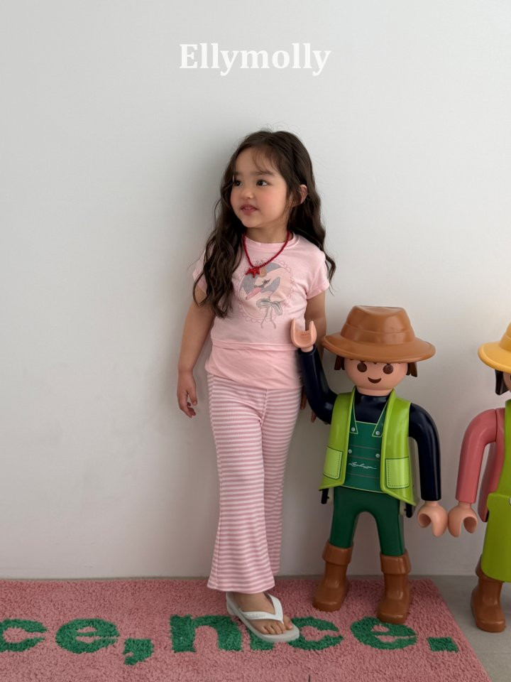 Ellymolly - Korean Children Fashion - #childofig - Pop Semi Flare Pants - 5