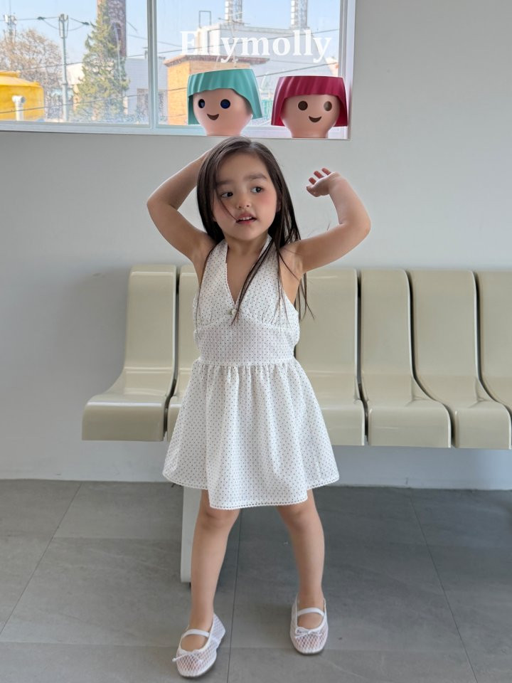 Ellymolly - Korean Children Fashion - #childofig - Dot Halter One-piece - 12