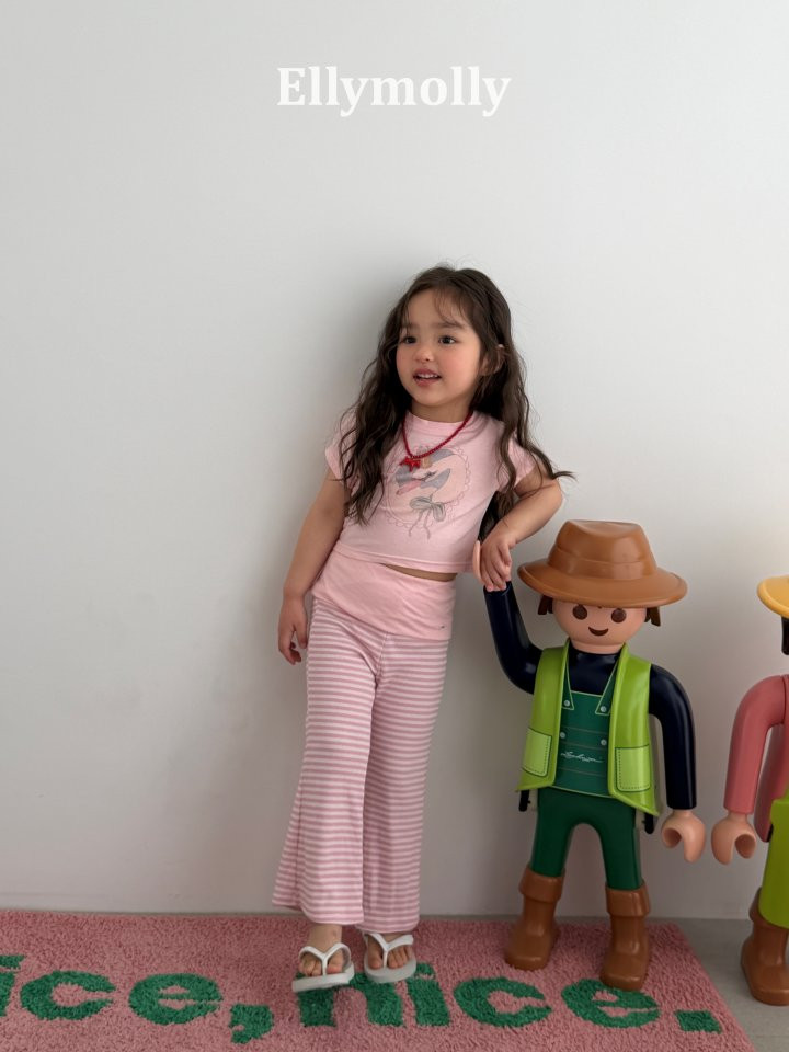 Ellymolly - Korean Children Fashion - #childrensboutique - Pop Semi Flare Pants - 6