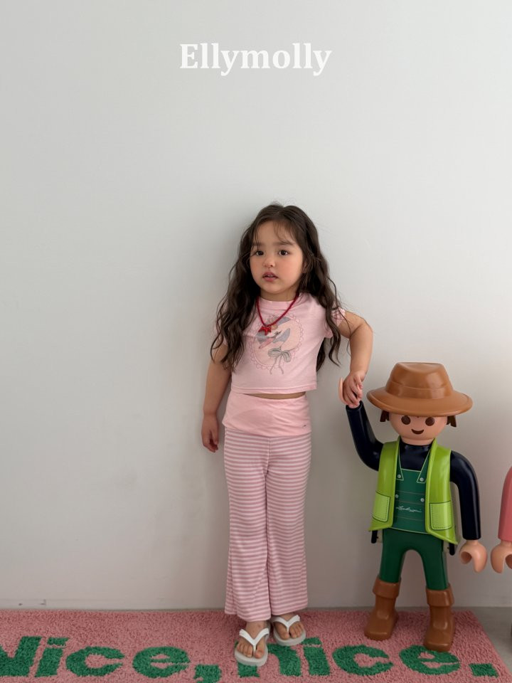 Ellymolly - Korean Children Fashion - #designkidswear - Pop Semi Flare Pants - 7