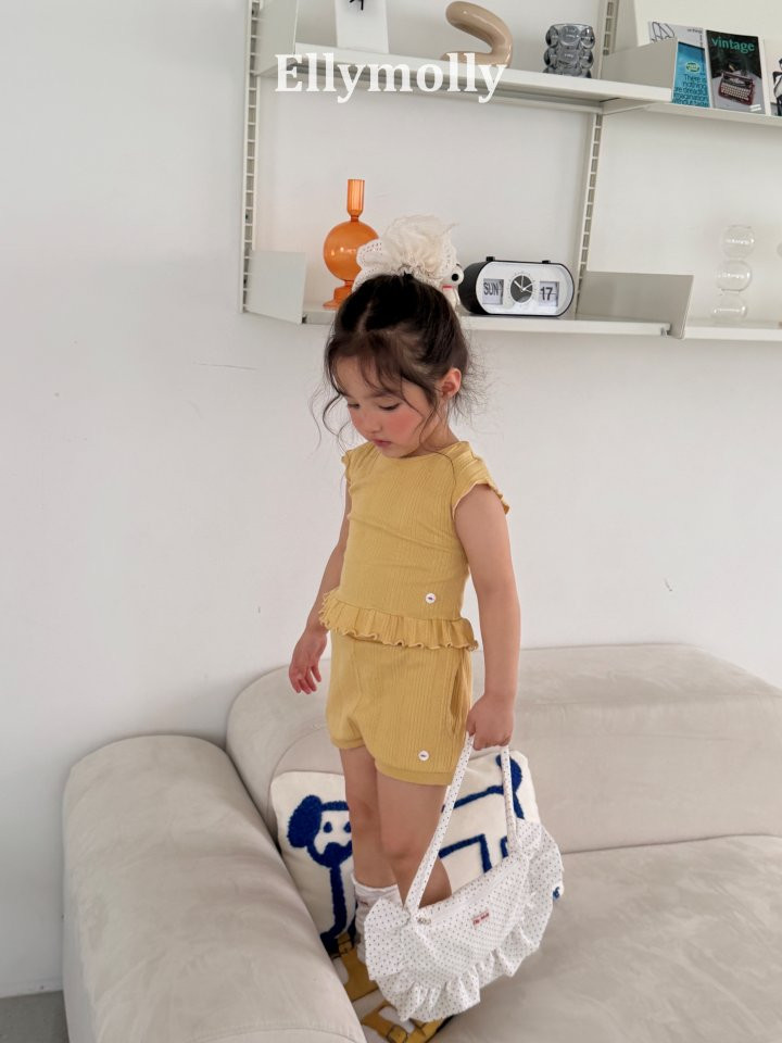 Ellymolly - Korean Children Fashion - #designkidswear - Back Muse Frill Tee - 6