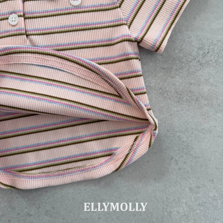 Ellymolly - Korean Children Fashion - #childrensboutique - Sky Collar Tee - 4