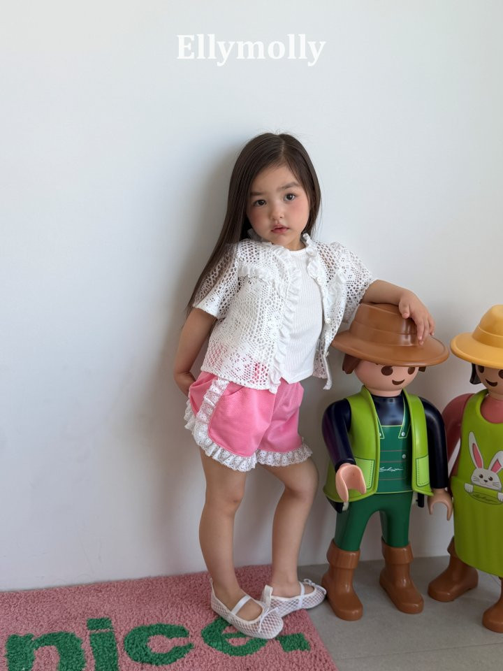 Ellymolly - Korean Children Fashion - #fashionkids - Mesh Frill Shorts - 11