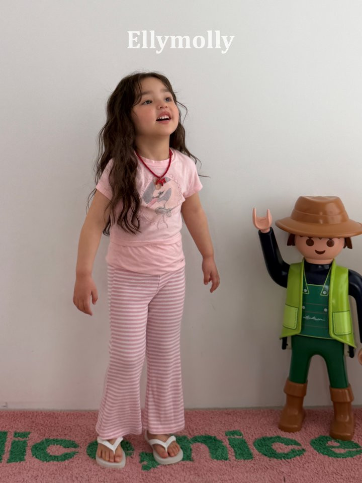 Ellymolly - Korean Children Fashion - #fashionkids - Pop Semi Flare Pants - 9