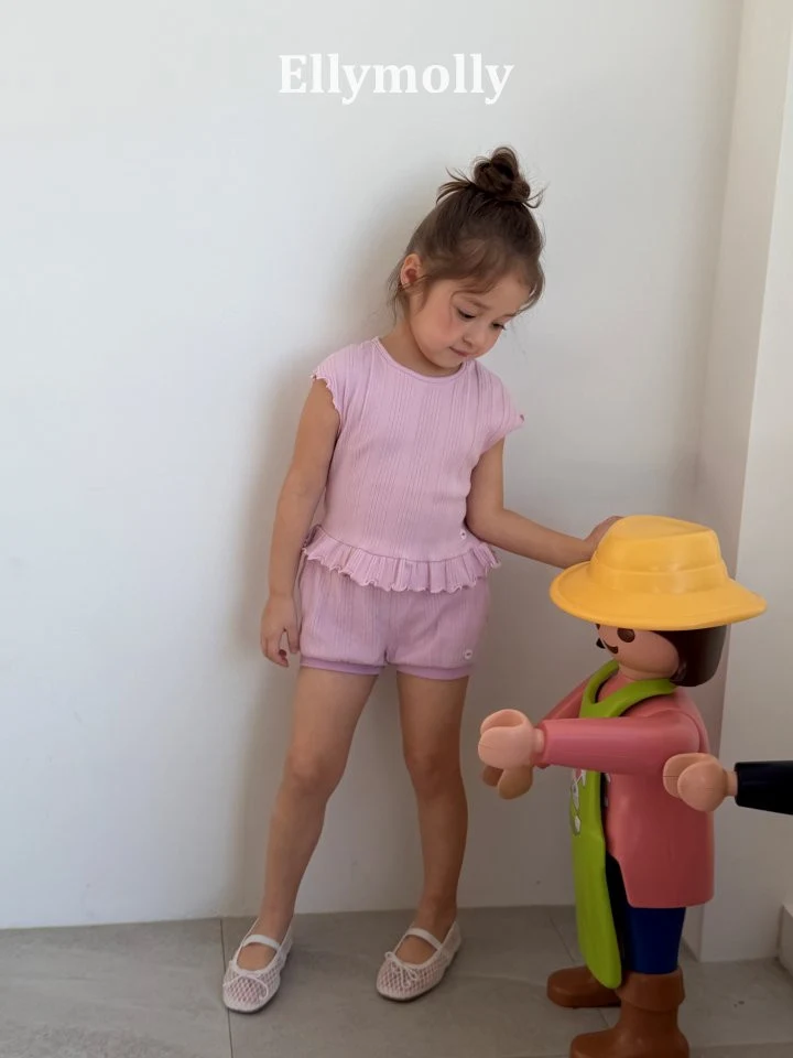 Ellymolly - Korean Children Fashion - #kidsshorts - Muse Rib Pants - 10