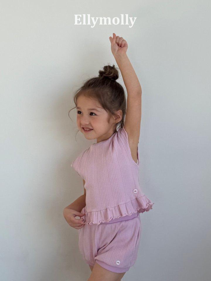 Ellymolly - Korean Children Fashion - #kidsshorts - Back Muse Frill Tee - 9