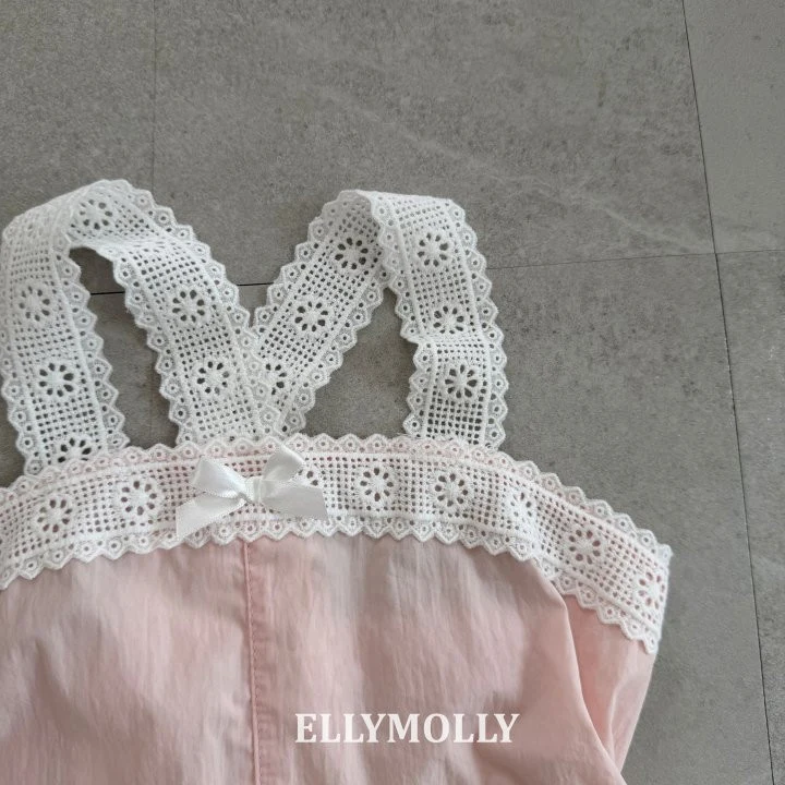 Ellymolly - Korean Children Fashion - #kidsshorts - Pure Lace Romper - 4