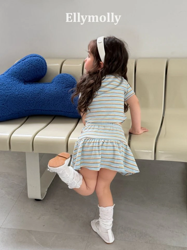 Ellymolly - Korean Children Fashion - #kidzfashiontrend - Sky Collar Tee - 9