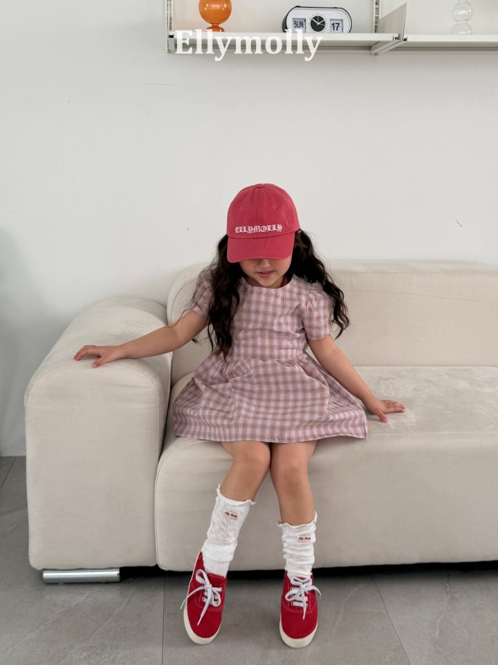 Ellymolly - Korean Children Fashion - #littlefashionista - Mellow Check One-piece - 9