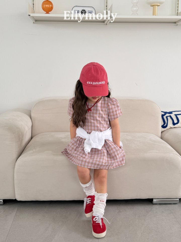 Ellymolly - Korean Children Fashion - #magicofchildhood - Mellow Check One-piece - 10
