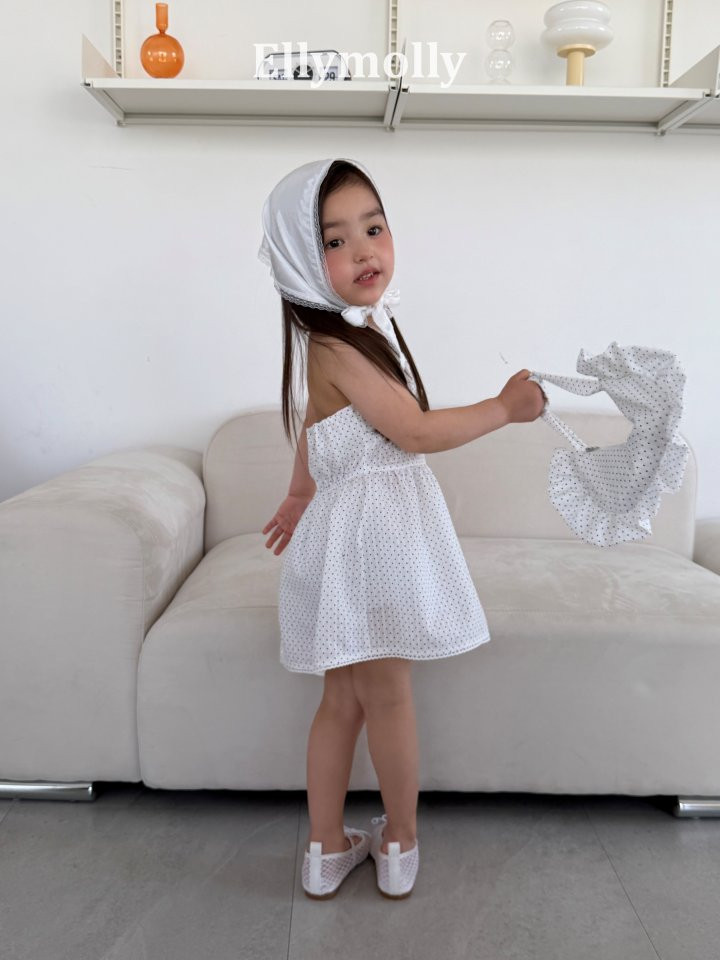 Ellymolly - Korean Children Fashion - #magicofchildhood - Dot Halter One-piece - 9